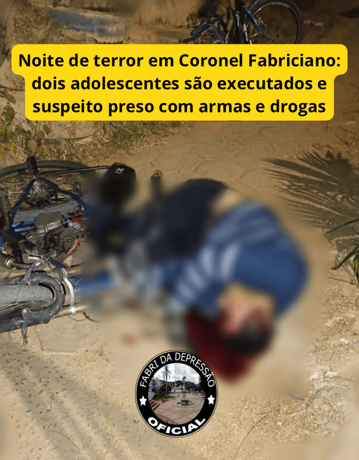 Noite de terror em Coronel Fabriciano: dois adolescentes são executados e suspeito preso com armas e drogas 1 noite de terror em coronel fabriciano dois adolescentes sao executados e suspeitos presos com armas e drogas 2 1