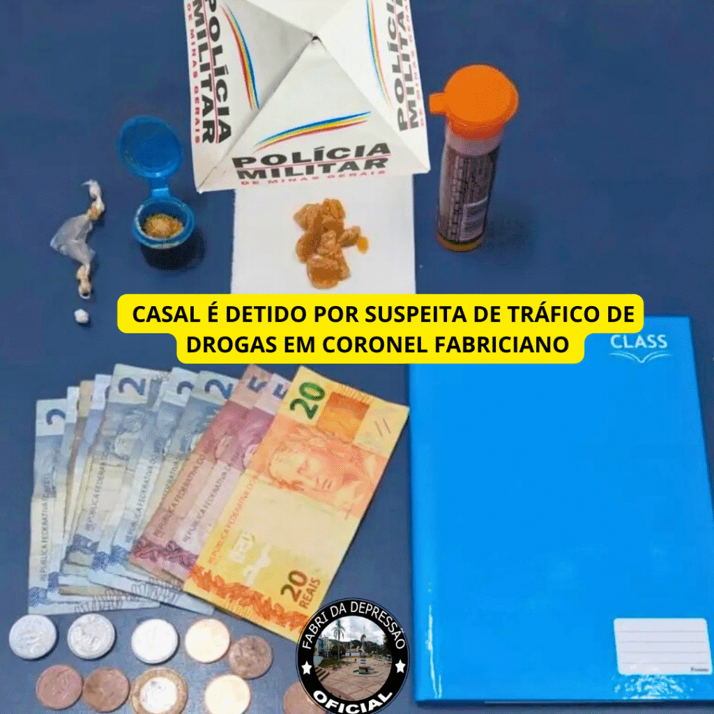 Casal é Detido por Suspeita de Tráfico de Drogas em Coronel Fabriciano 9 homen foi soterrado hoje no bairro recanto verde 1 1