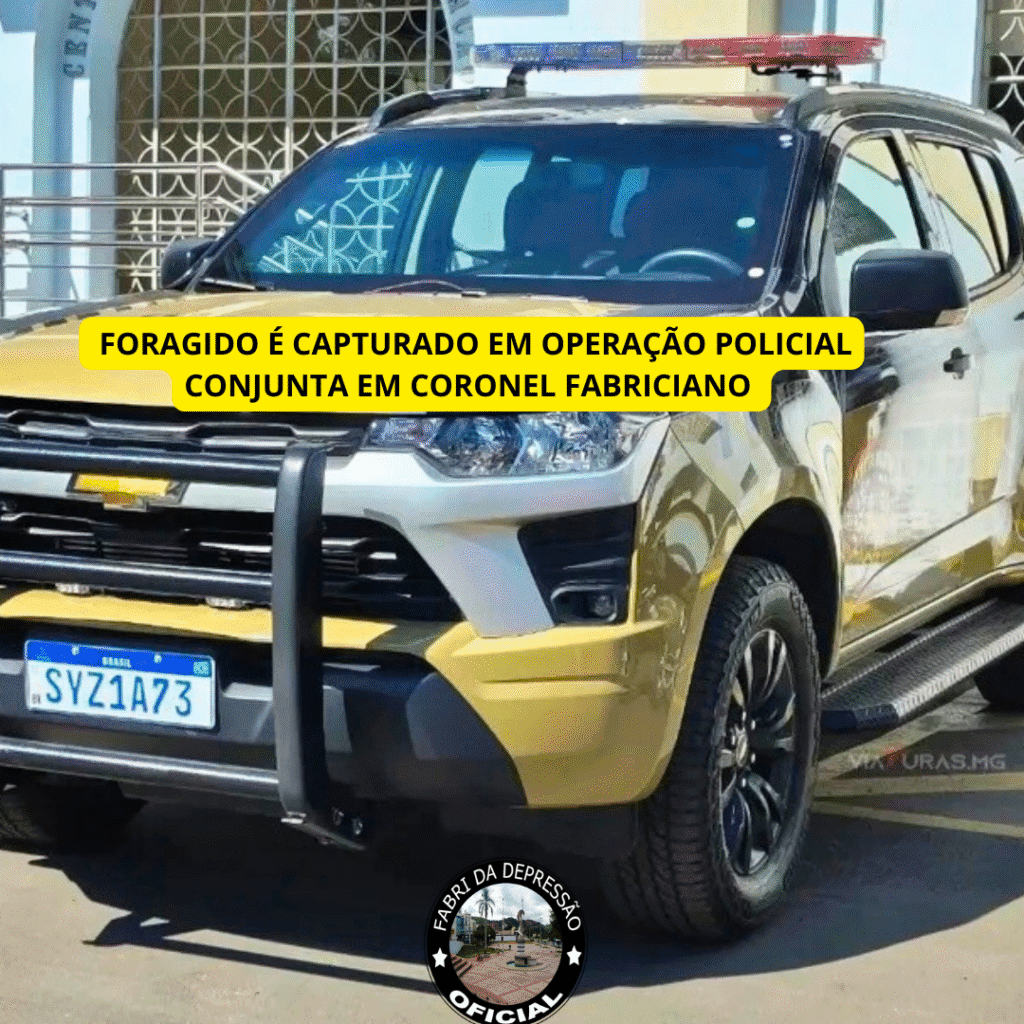 Foragido é Capturado em Operação Policial Conjunta em Coronel Fabriciano 6 homen foi soterrado hoje no bairro recanto verde 1