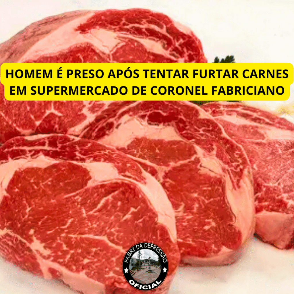 Homem é preso após tentar furtar carnes em supermercado de Coronel Fabriciano 3 homen foi soterrado hoje no bairro recanto verde 1 2
