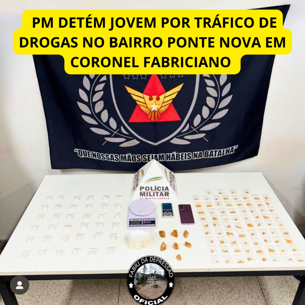 PM Detém Jovem por Tráfico de Drogas no Bairro Ponte Nova em Coronel Fabriciano 7 homen foi soterrado hoje no bairro recanto verde 2