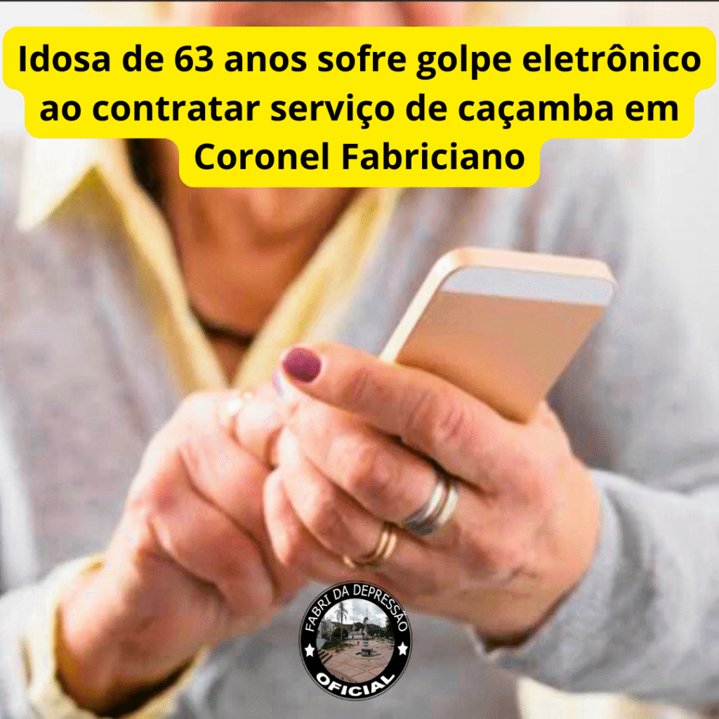 Idosa de 63 anos sofre golpe eletrônico ao contratar serviço de caçamba em Coronel Fabriciano 5 homen foi soterrado hoje no bairro recanto verde 3 2